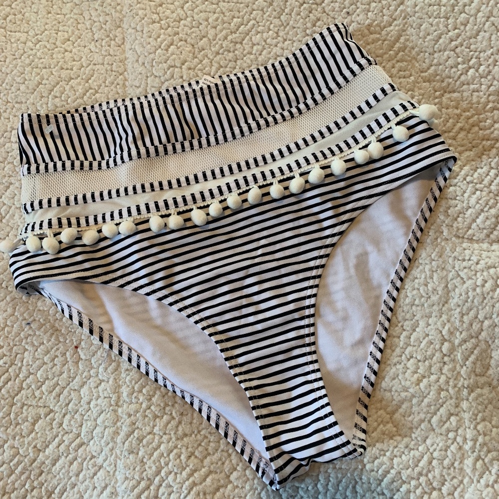 High waisted bathing suit bottoms